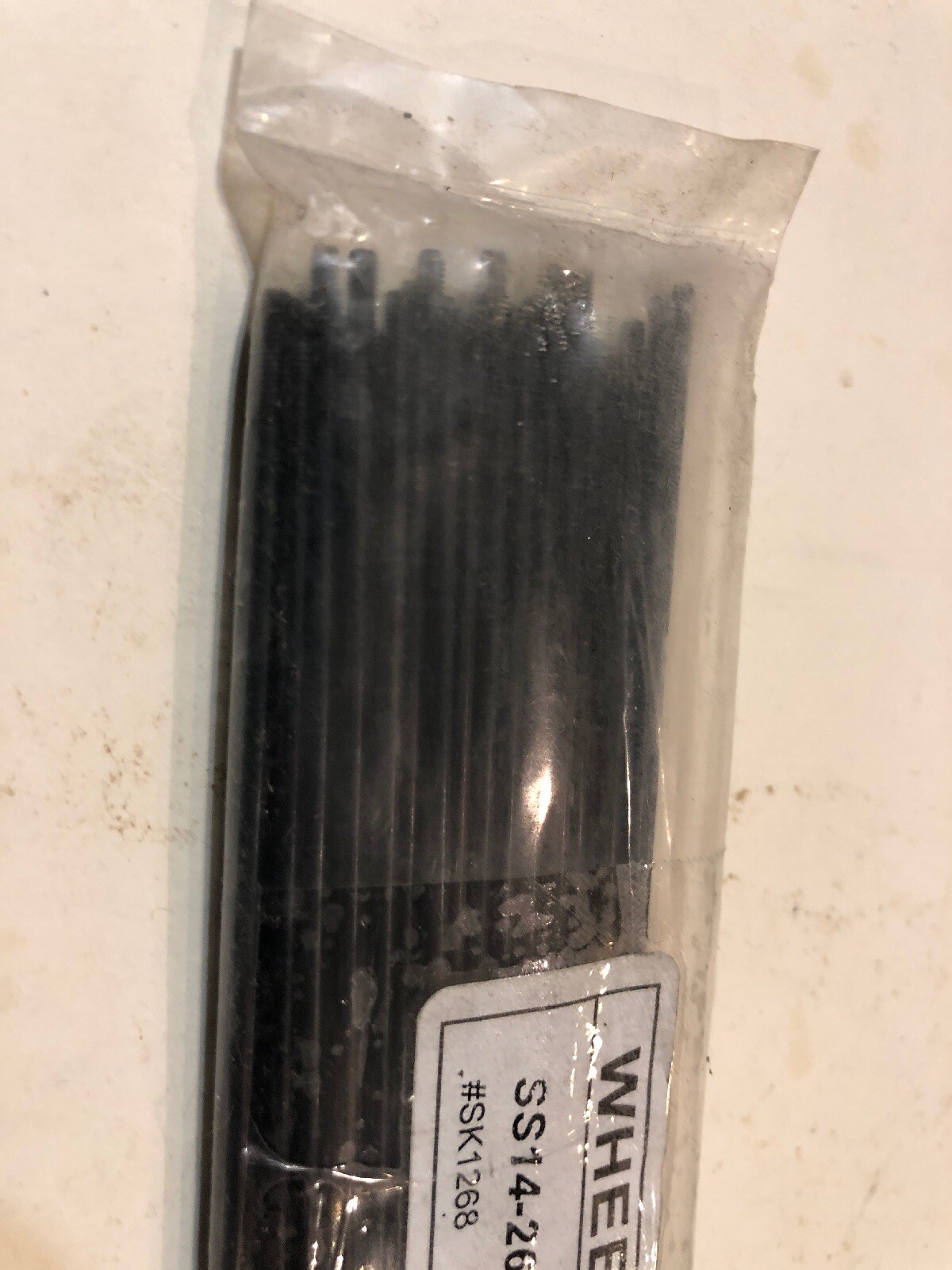 Wheelsmith SS 14-268 mm Black Spokes