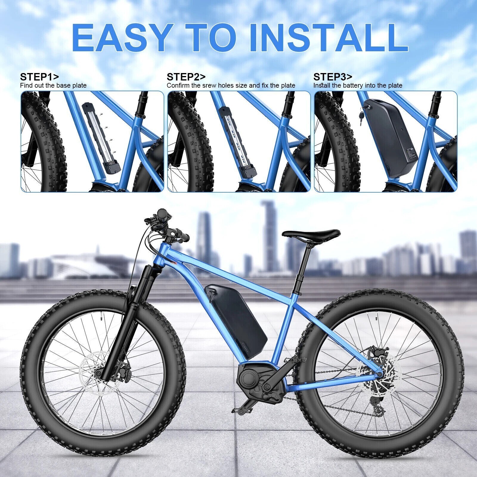 48V Hailong Lithium Ebike Battery 48V Electric Bike Battery 4-Pin with 30A BMS