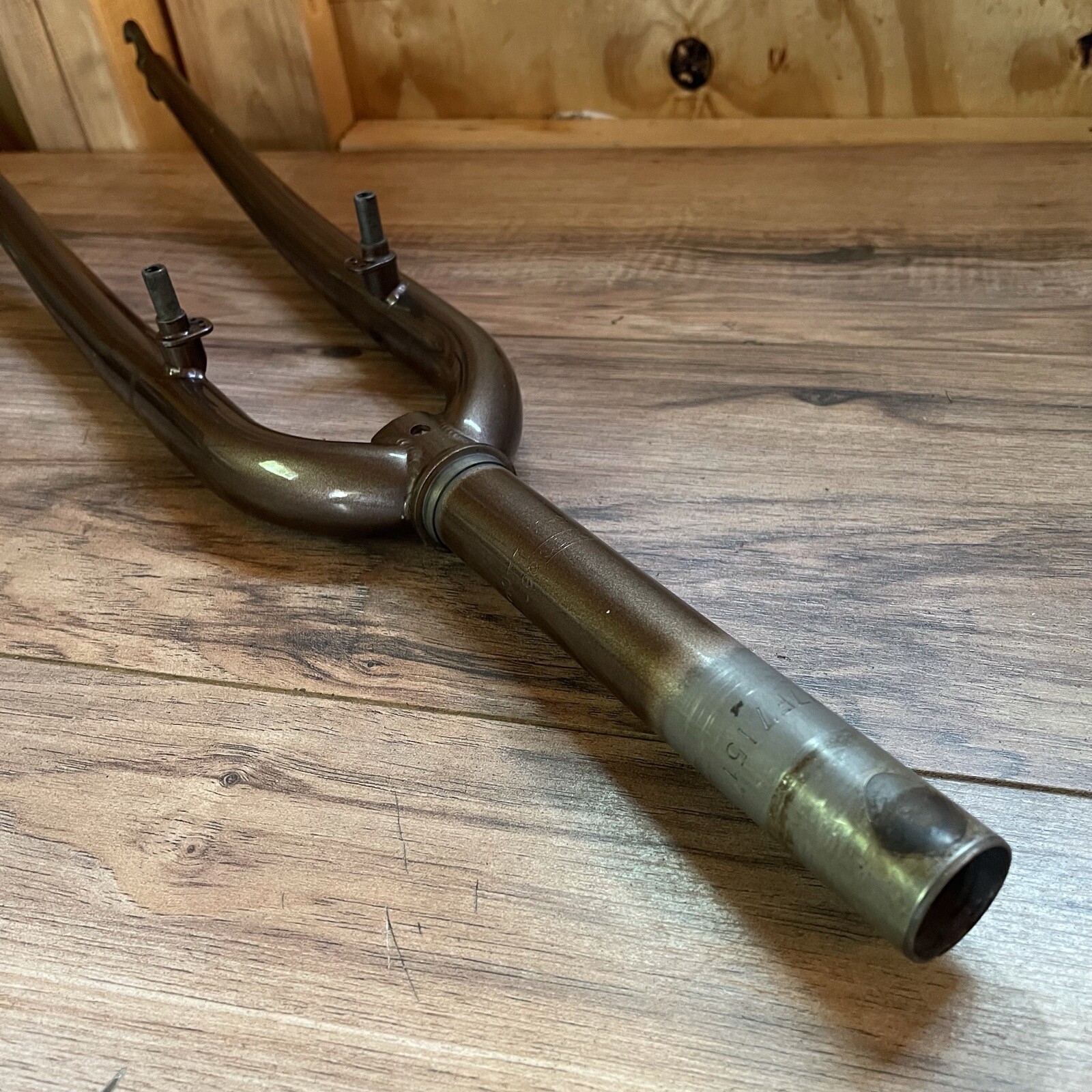 Brown 700C Hybrid Fork 1 1/8 Threadless 176 Steerer 405 AtoC Rim Brake