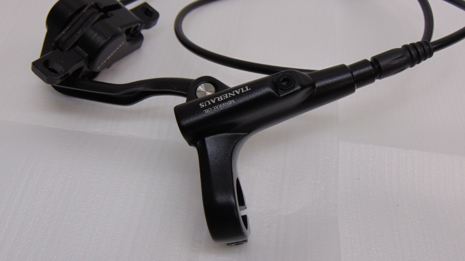 Mountain Bike Hydraulic Disc Brake Black Front Left Universal Fit Tianeraus