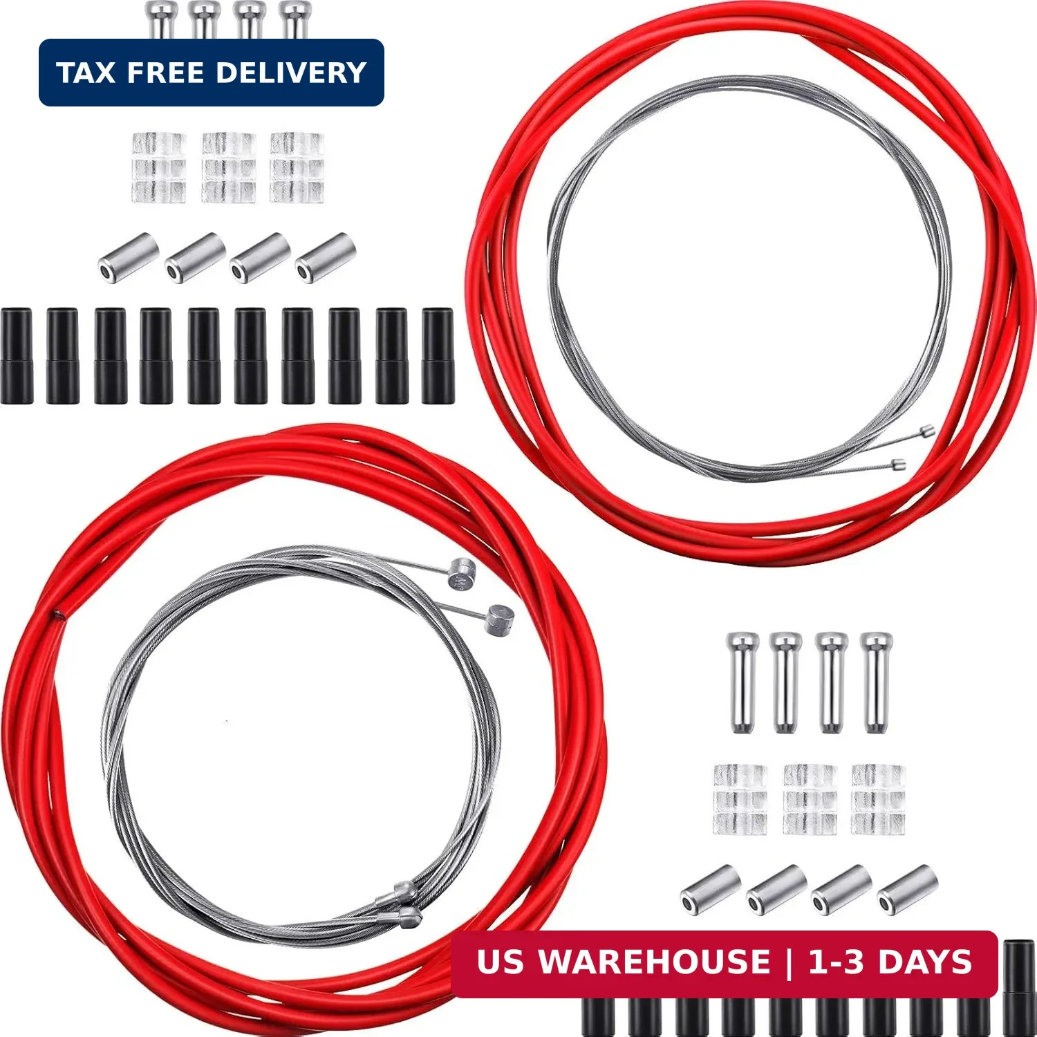 Boao Universal Bike Brake Cable Kit Derailleur Bicycle Shifter Cable Housing Set