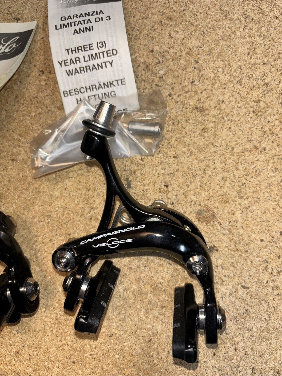 Campagnolo Veloce Rim Brake Calipers Set- New Never Used – Black Duel Pivot