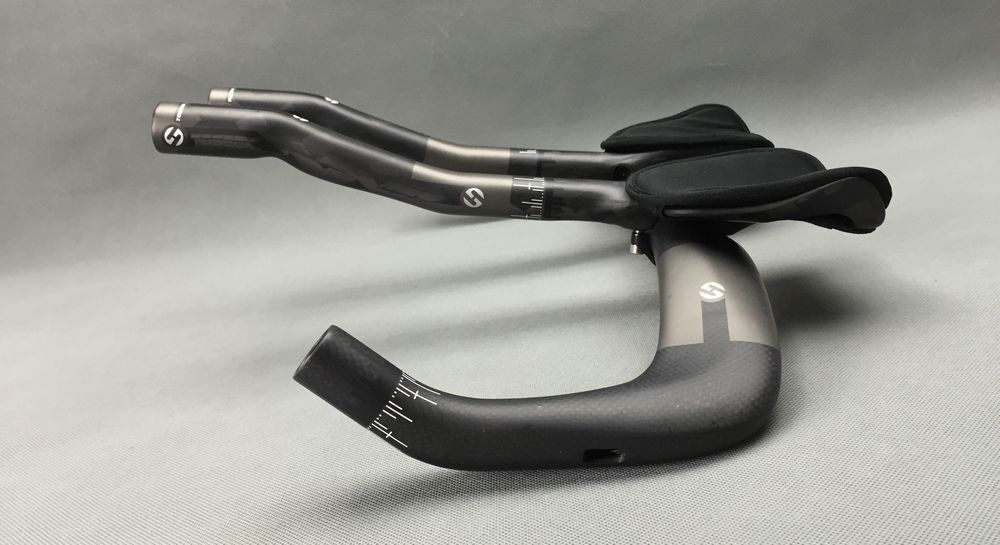 Carbon Fiber Bullhorn Rest Bar Time Trial Road Bike Handlebar 31.8*400/420/440mm