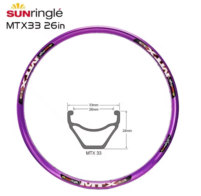 Sun Ringle MTX33 RIM 26″ 32H bicycle bike rim High quality Welded Disc rim