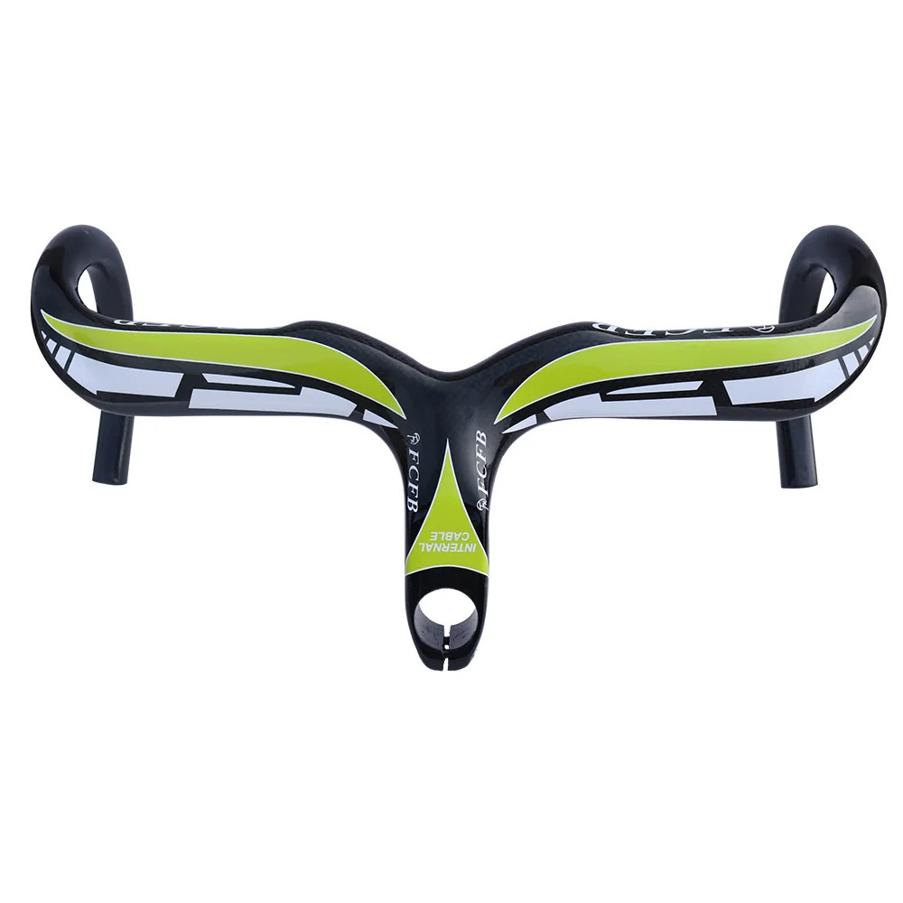 Road Bicycle Integrated Handlebar with Stem Carbon Reach 89mm Drop 130mm