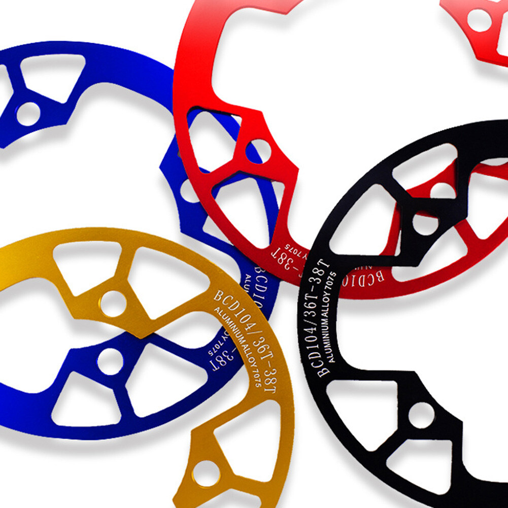 Aluminum Chainring Guard 104BCD 32-42T MTB Bike Crankset Sprockets Chainwheel