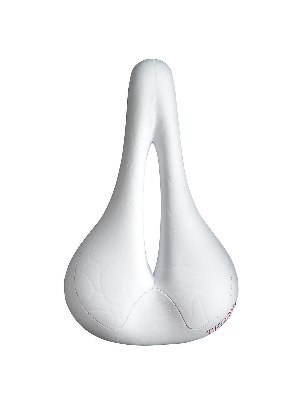 Terry Women’s Butterfly Ti Bike Saddle Seat, Comfortable Center Cutaway, White