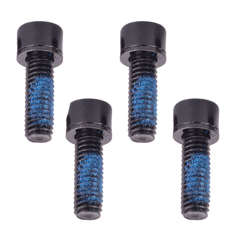 Black High Carbon Steel Bike Disc Brake Mount Adapter Screws 4 PCS M6*18mm