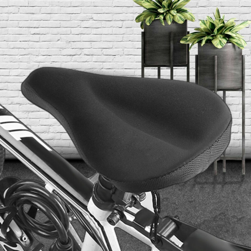 Bicycle Silicone 3D Gel Saddle Seat Cover Comfort Pad Padded Soft Cushion New