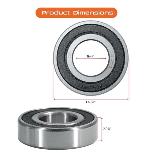 CHR Ball Bearings | | Pack | 3/4 x 1-5/8 x 7/16 | Double Rubber 10 R12-2RS