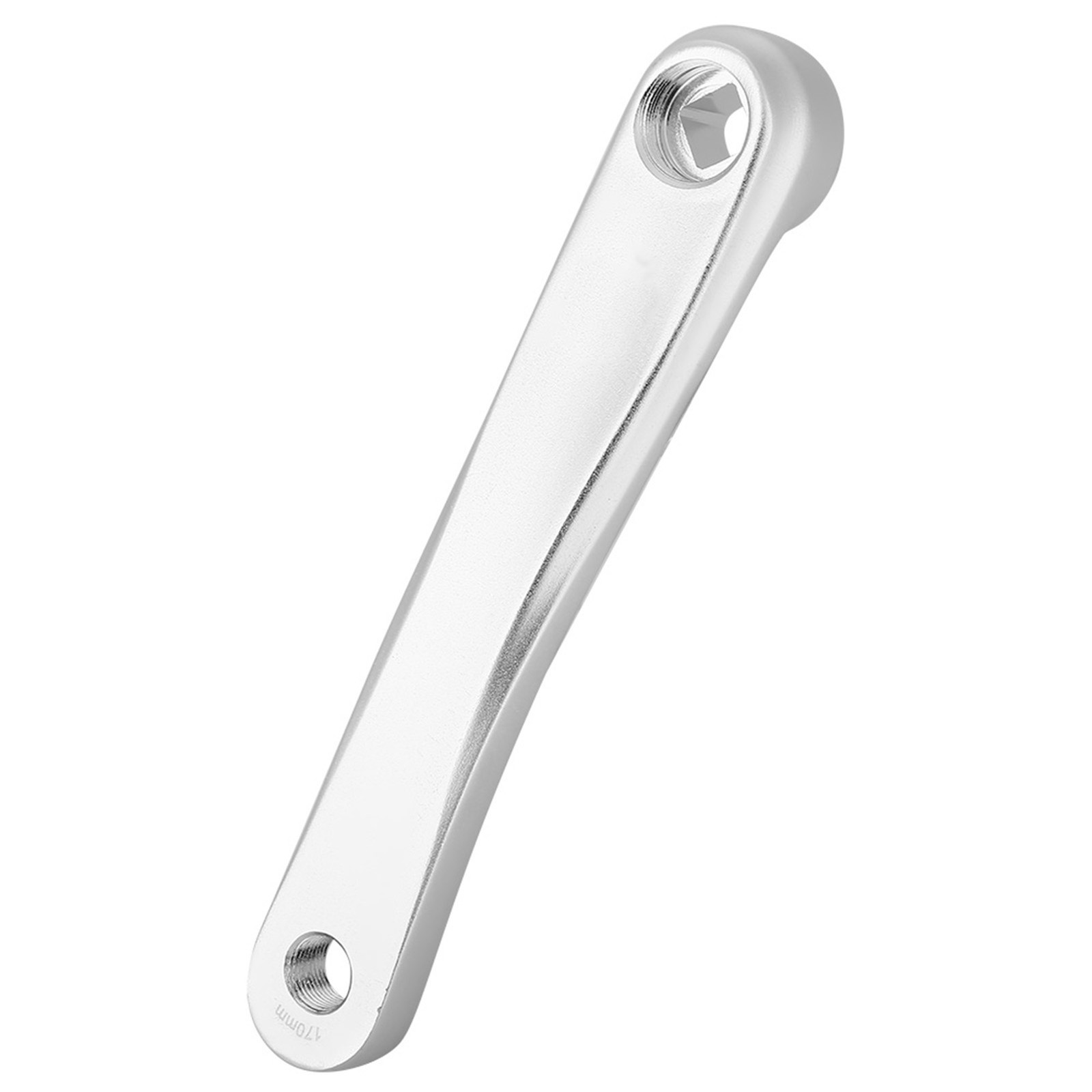 170mm Bike Aluminum Alloy Left Single Chain Crank Arm (Silver Rhombic Hole)