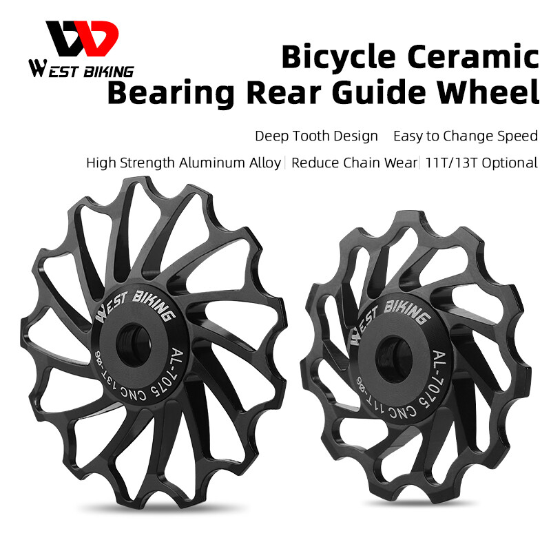 Fahrrad Jockey Rad Hintere Derailleur Keramik Lager Führer Riemenscheibe 11T/13T