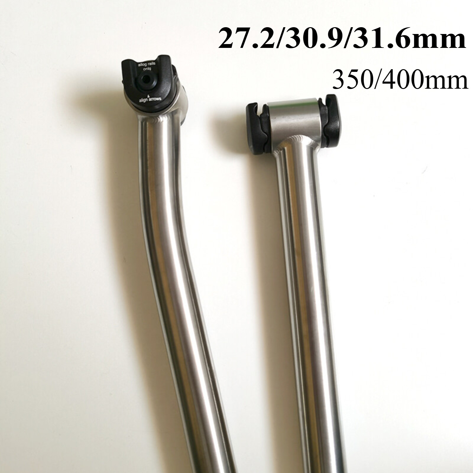 27.2/30.9/31.6 x 350/400mm Titanium alloy Seatpost Bicycle Bike Setback MTB Tube