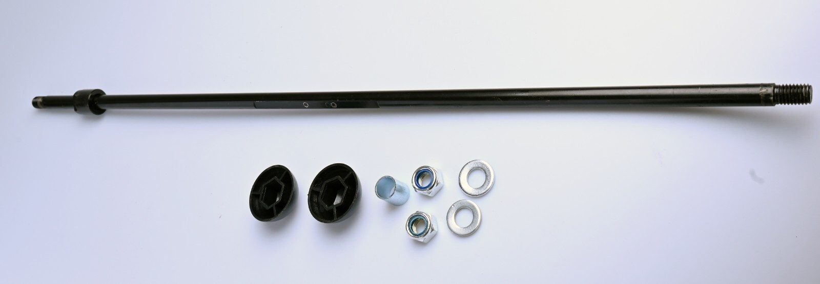 FOMAS 30/32″ LONG STEEL TRIKE TRICYCLE CONVERSION KIT AXLE SET OD15MM BLACK