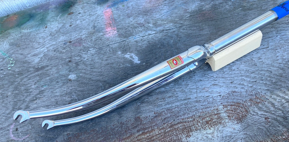 Columbus Casati Chrome 1″ AERO Fork, 192mm Steerer, 45mm Thread, XLNT Vintage