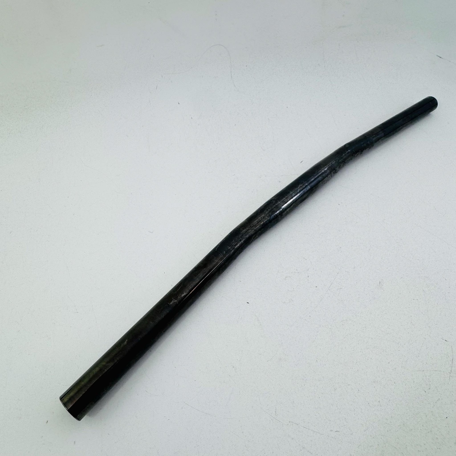 Vintage True Temper MTB Flat Handlebar 560mm 25.4mm Gloss Black Steel USA A63