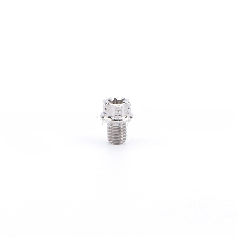 Grade 5 Titanium Screws M6 x 10/12/15/20/25/30-70mm (1.0mm) Flange Star Ti Bolts