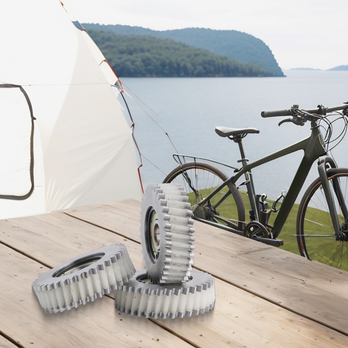 Ebike Planetary Gear Set Of Three Lightweight Parts Nylon And Steel Made