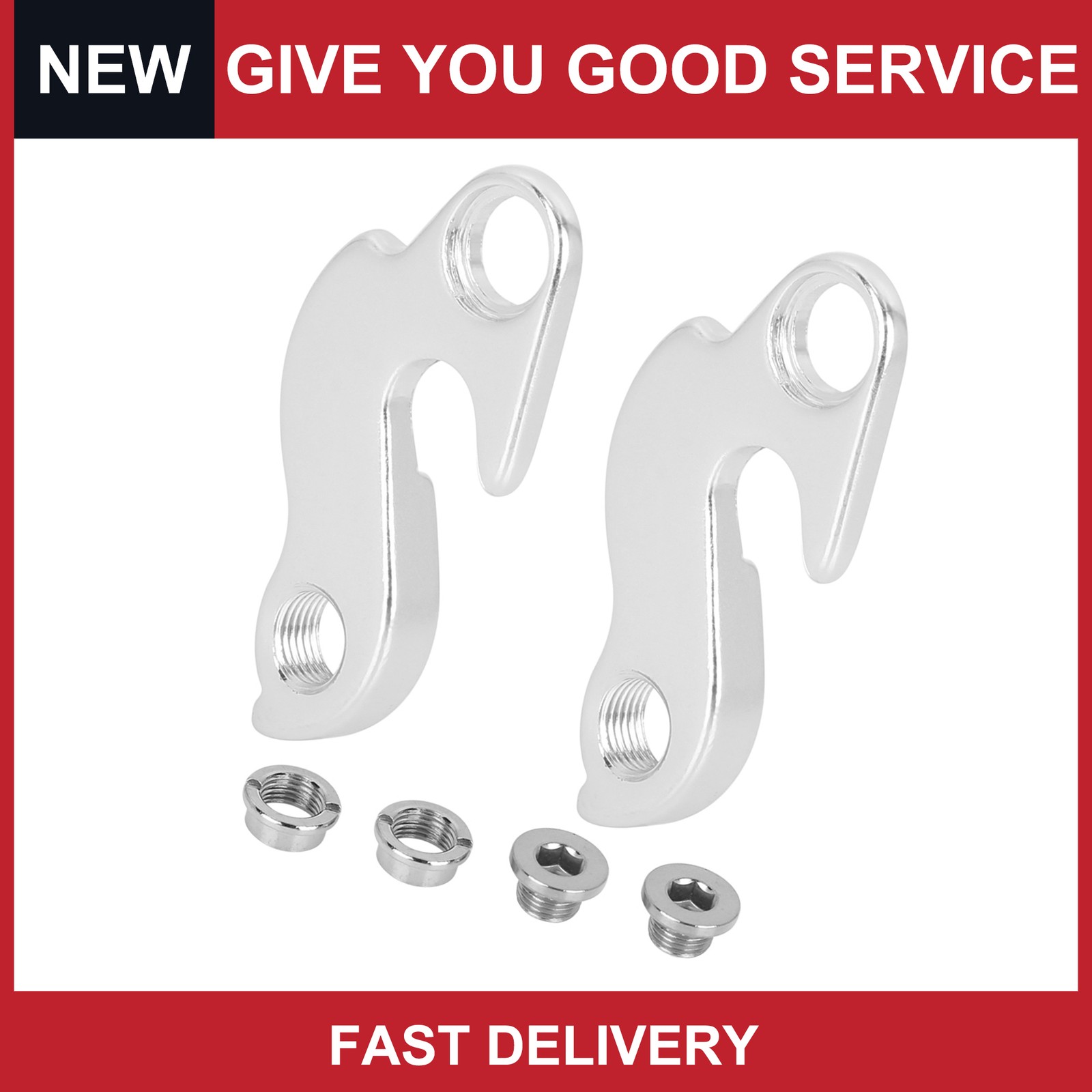 Universal Bicycle Rear Derailleur Hanger Mountain Road Bike Tail Hook Pack of 2