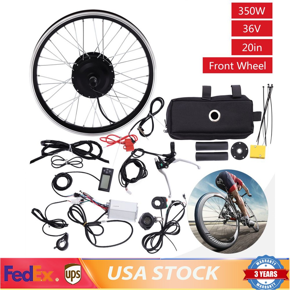 20inch 350W 36V E Bike Front Wheel Electric Bicycle Hub Motor Conversion Kit