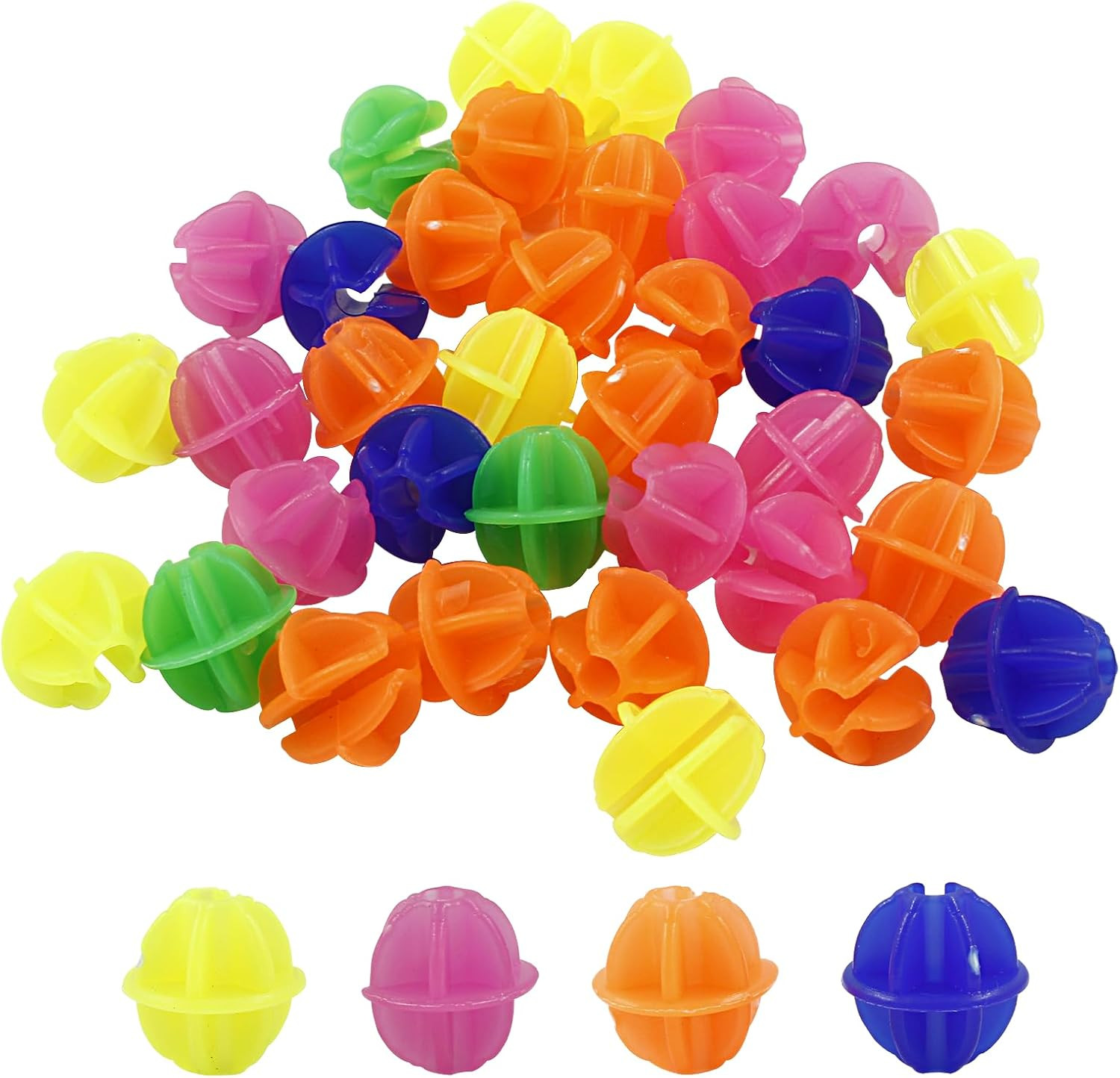 216PCS Bicycle Spoke Beads Assorted Color Plastic Clip Beads Spoke Dec…