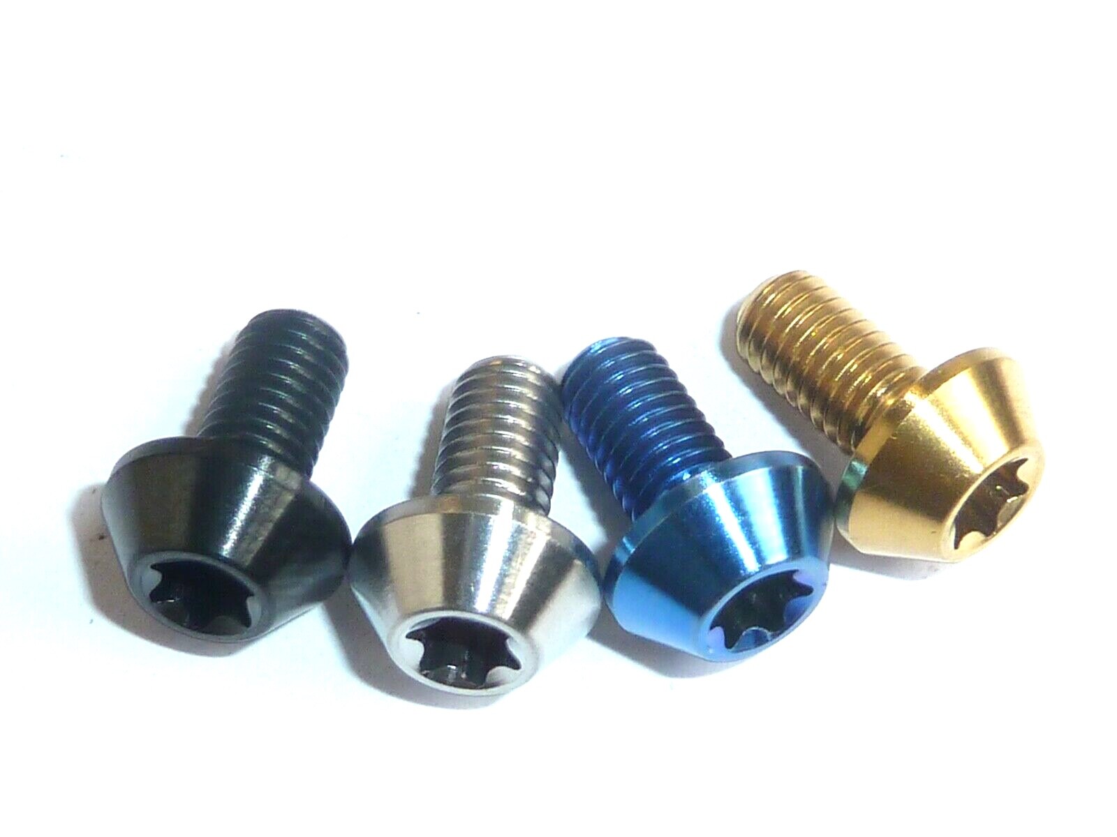 Titanium Rotor Disc Bolts M5x10 T25 Torx Gold 6 12 packs Ti mountain bike bmx
