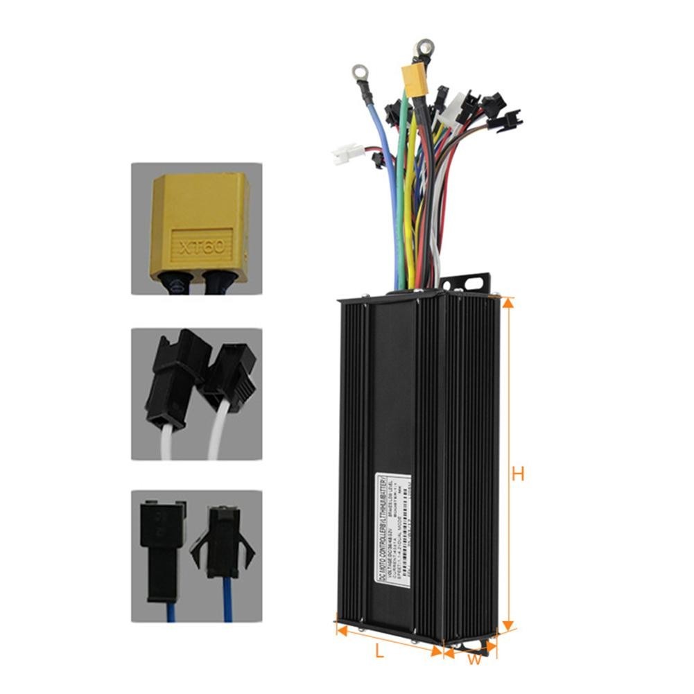 36V 48V 52V Brushless Controller with LCD Display for 1500W 2000W Electric Bike