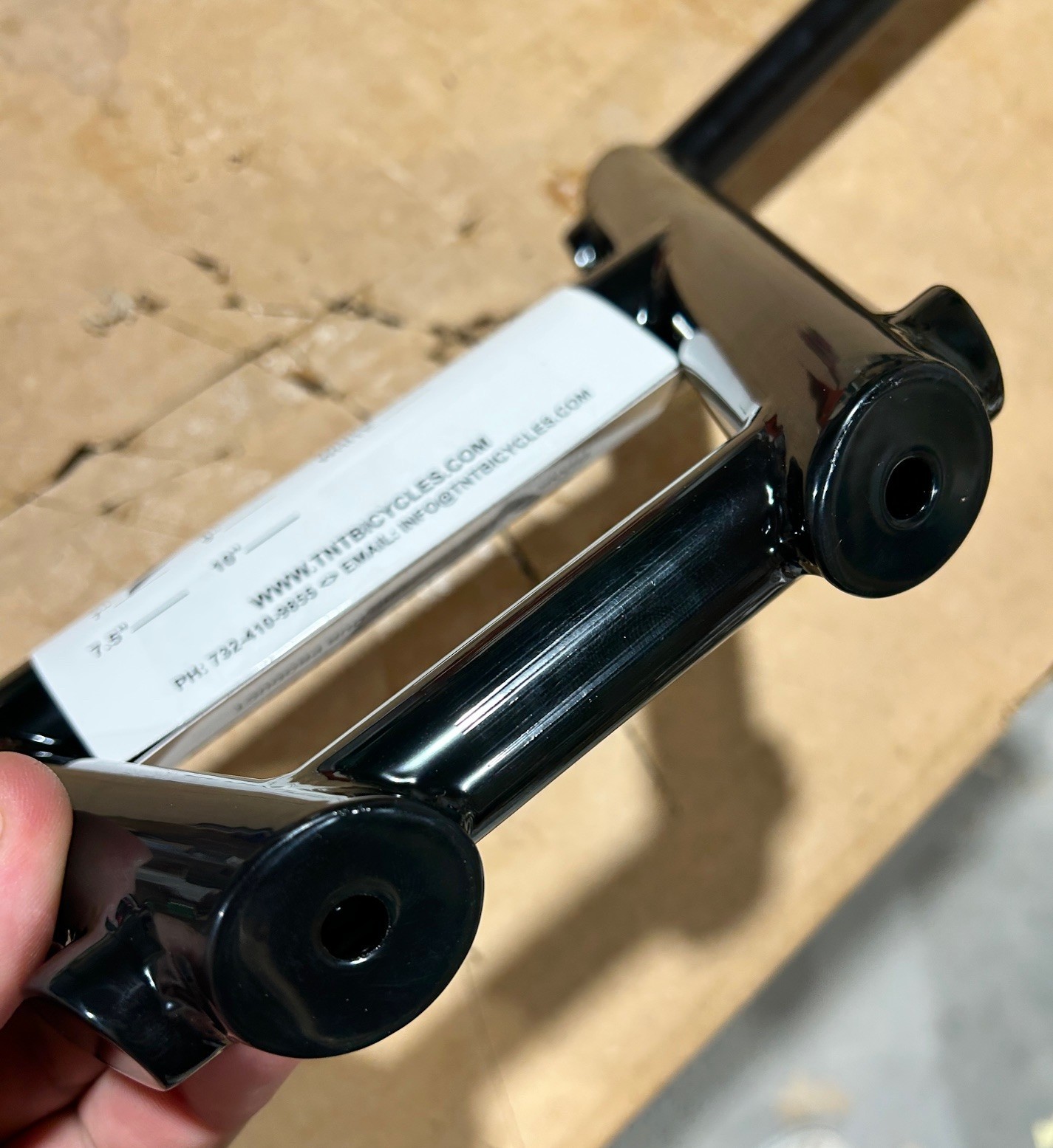 BMX – TNT BICYCLES 6 PIECE HANDLEBAR (7″ RISE) – BLACK (DISCOUNTED – SALE ITEM)