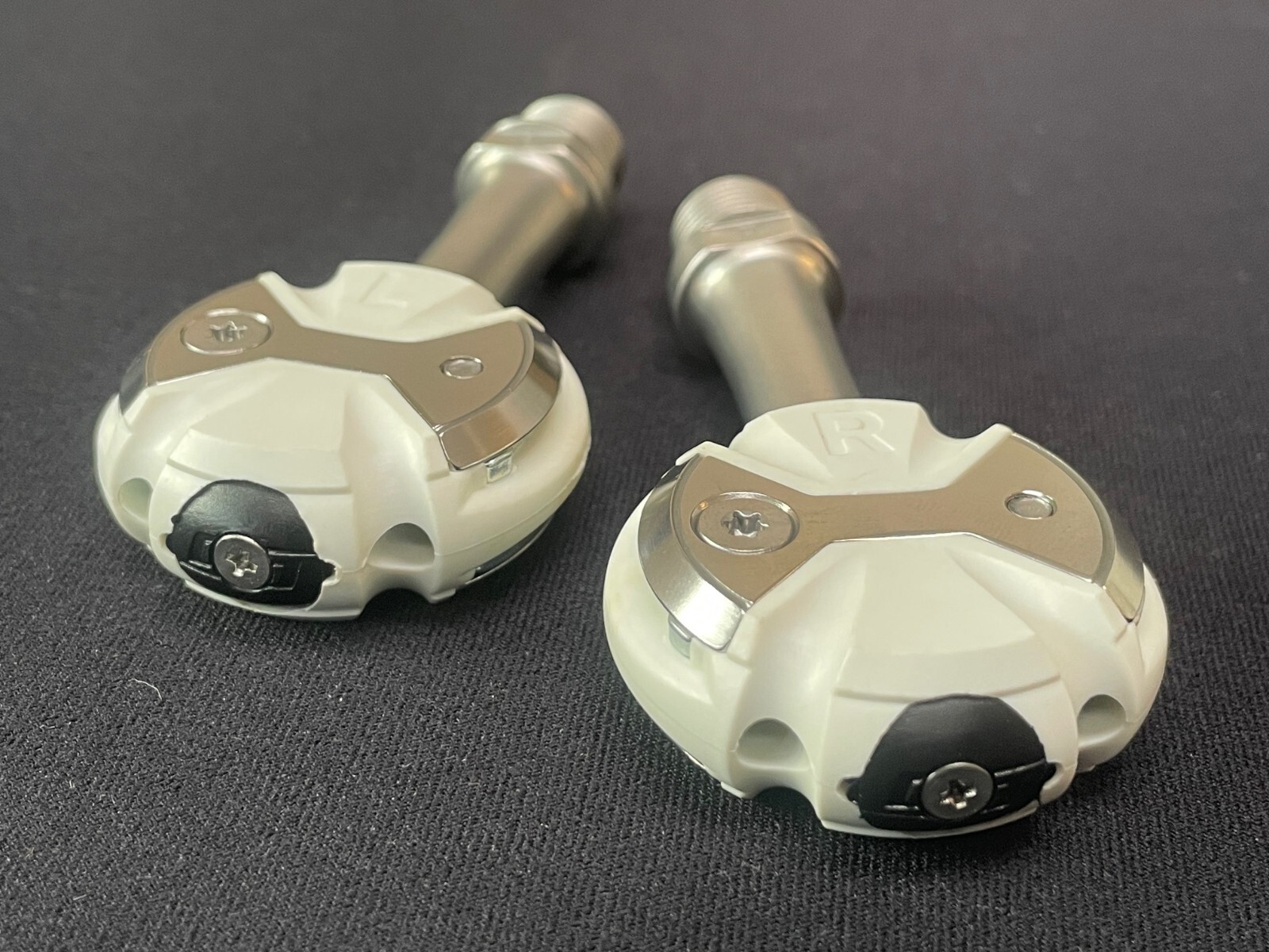 Speedplay Zero S/S pedals, white, 56, NEW, and various parts, NEW