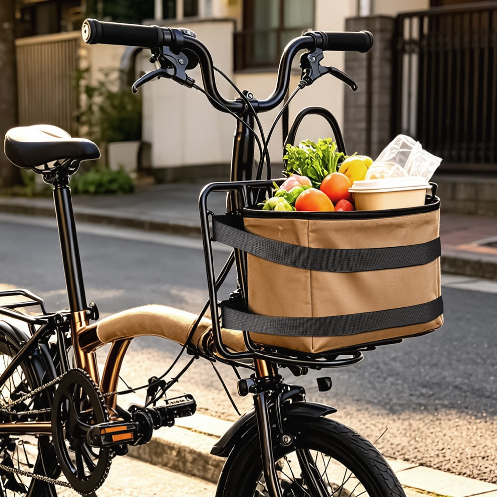 Front Mount Aluminum Rack for Folding Bikes Quick Release No Tools Needed
