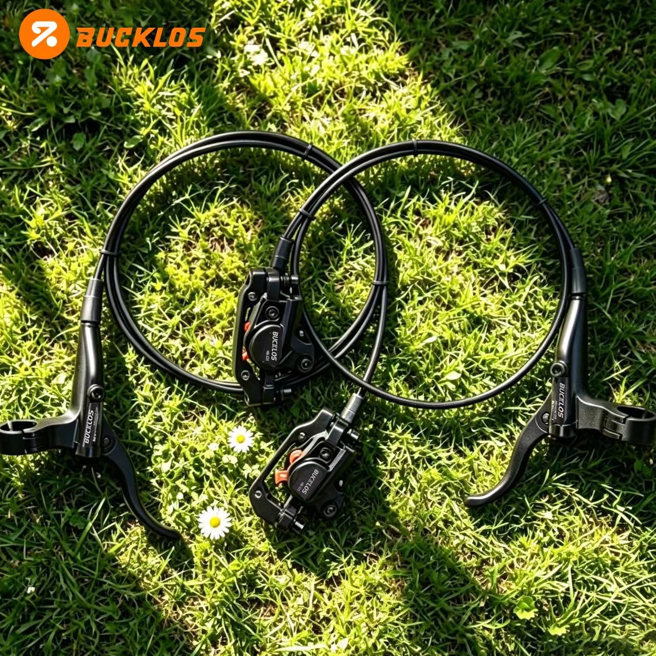 BUCKLOS Bicycle Brake Hydraulic Brake MTB Aluminum Front&Rear Set for Shimano US