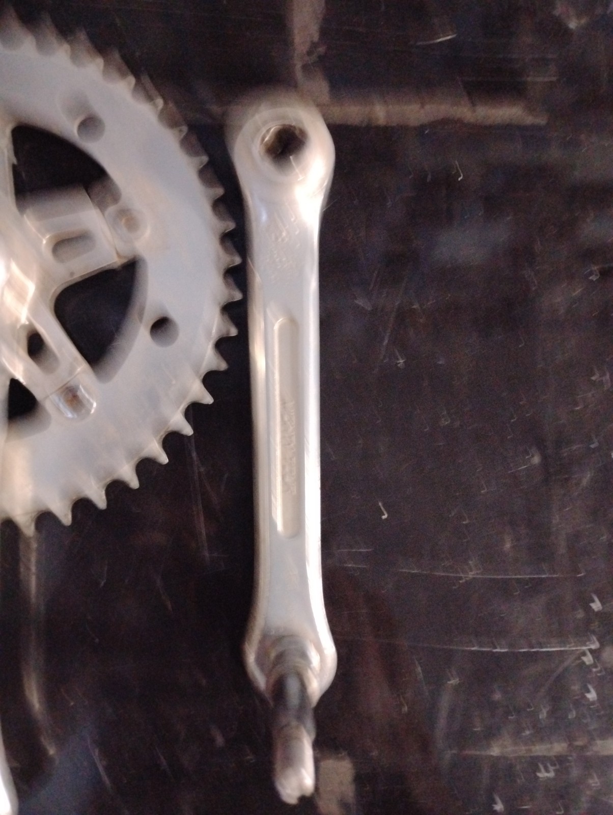 Vintage Sugino S Crown 170mm Square Taper Single Chainring Crankset