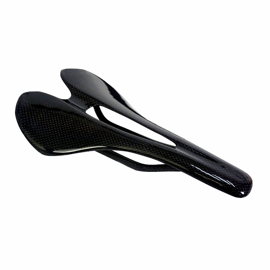 Full Carbon Saddle Oval Rail 7×9 Hollow Mountian Road Bike Seat 270*143mm Black