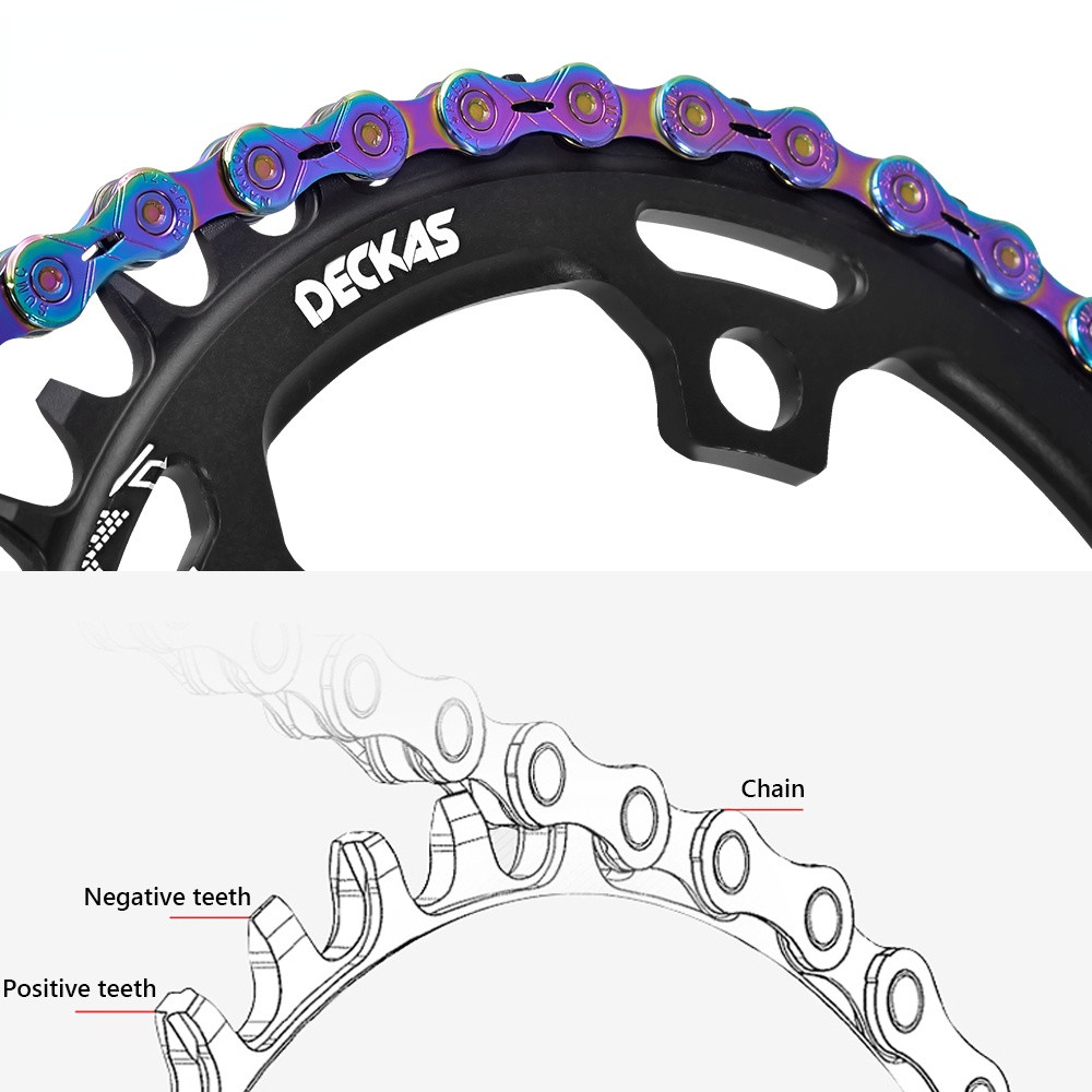 Road Bike Narrow Wide 110BCD Chainring 36T To 52T Crankset Tooth Plate Parts Red