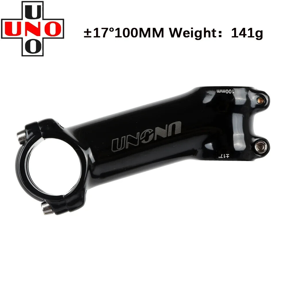 UNO Black Stem Bike Ultralight 7 17 35 Degree MTB Road Stem Fork 28.6 31.8mm