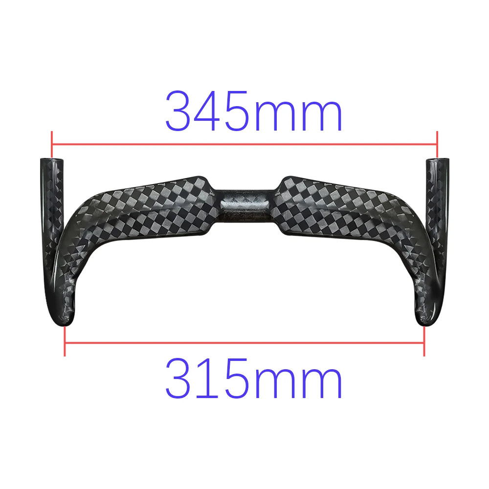 Professional Carbon Fiber Track Fixed Ratio Racing Bike Handlebar 31.8mm
