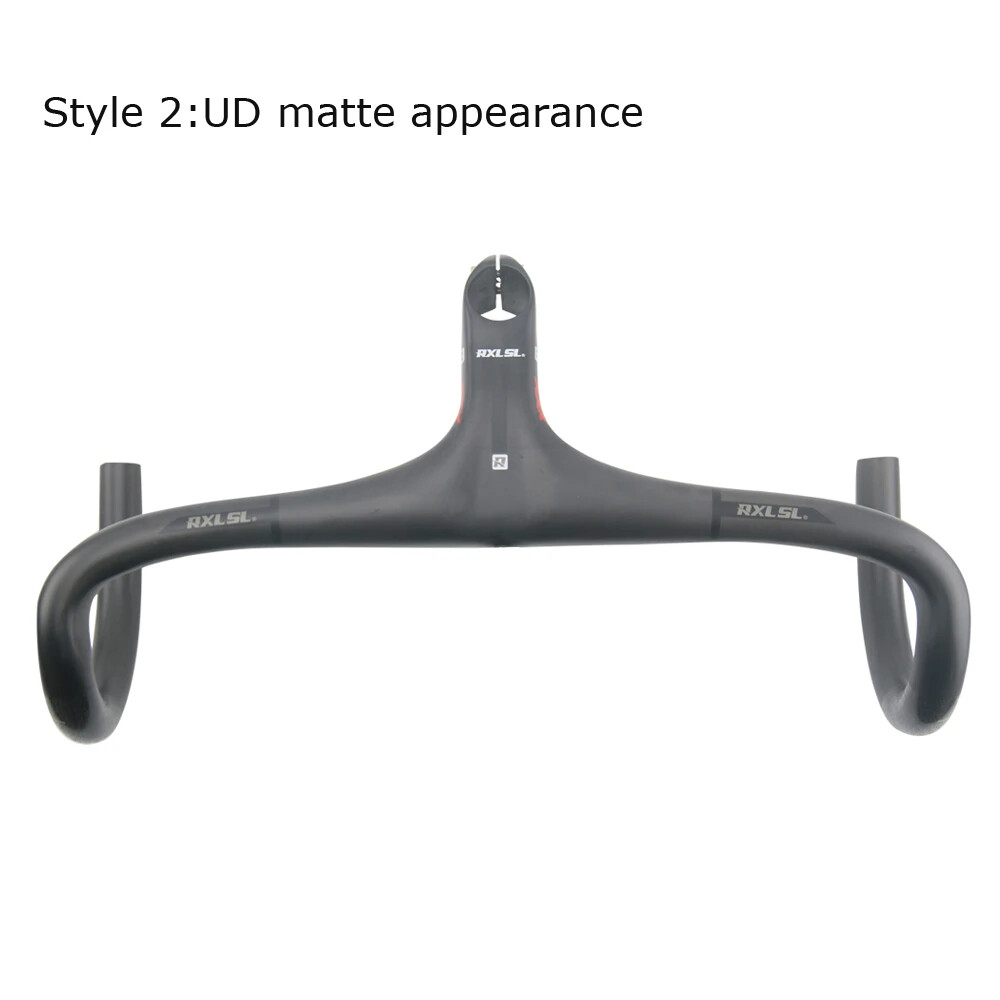 Carbon Road Racing Bike Integrated Handlebar and Stem UD Matte Glossy Drop Bar