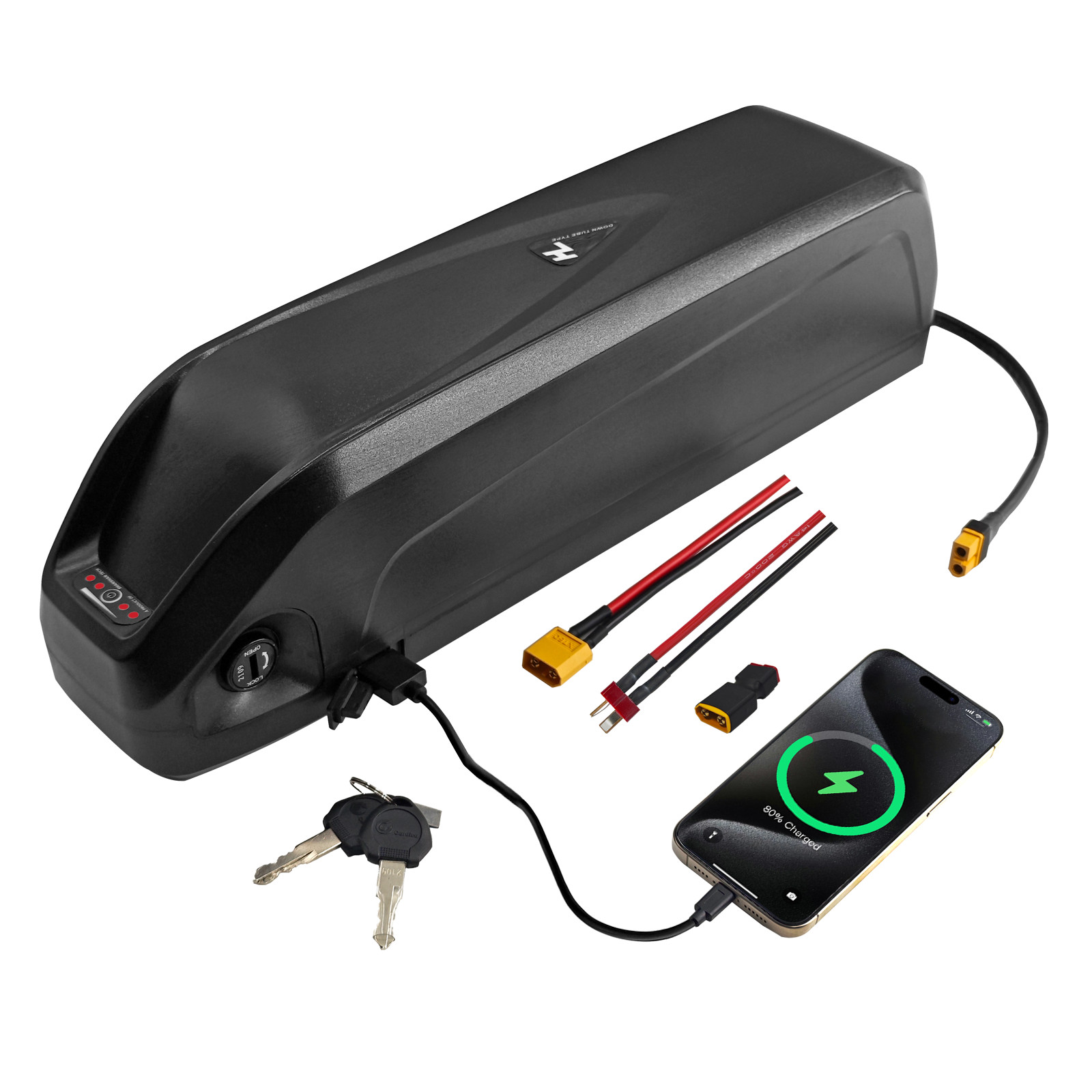 48 Volt Battery, 48 V 10ah 16Ah 20Ah Lithium Battery, 5-Pin Connector