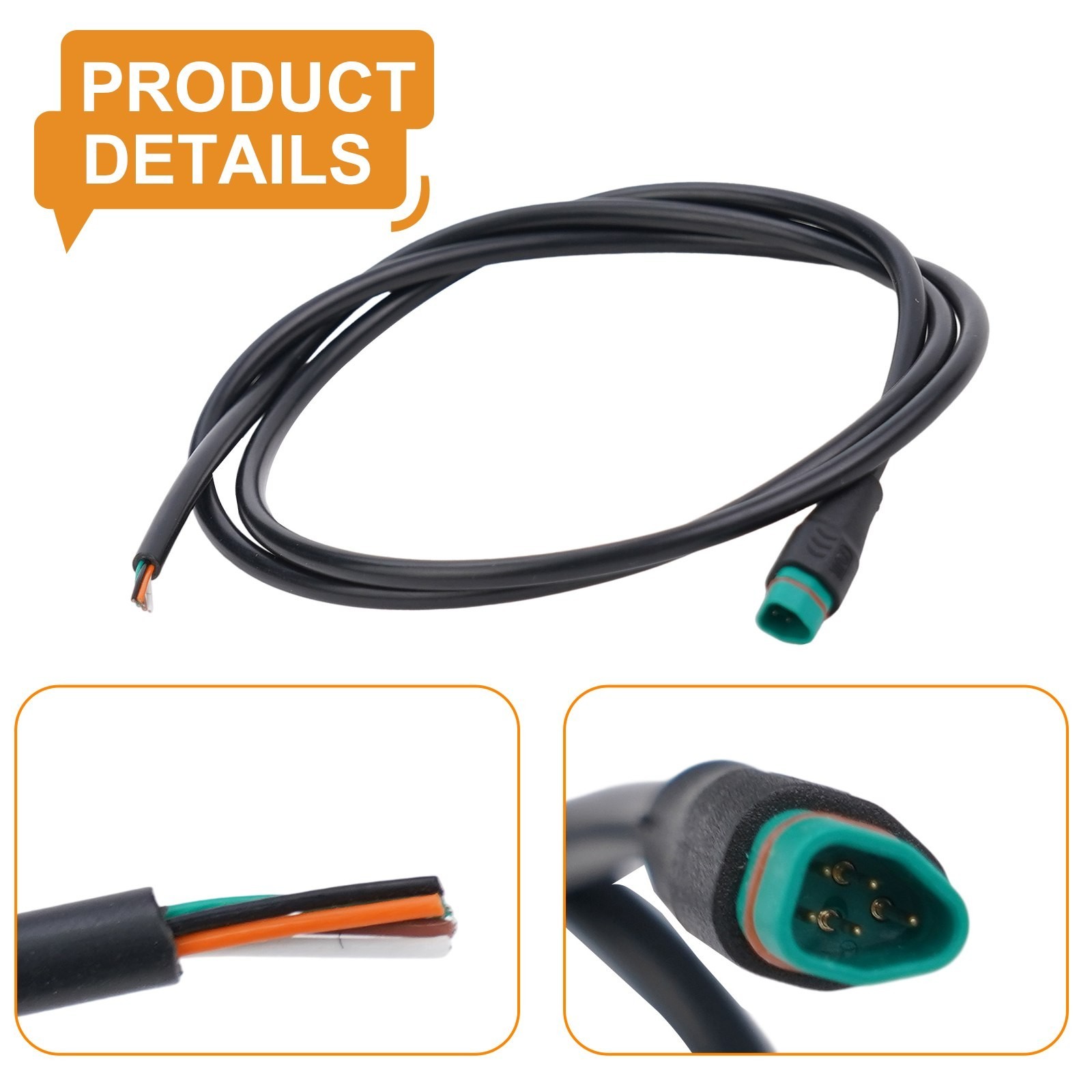 Extension Cord Part Plastic+Steel Signal Line 2/3/4/5/6 Pin Accessories
