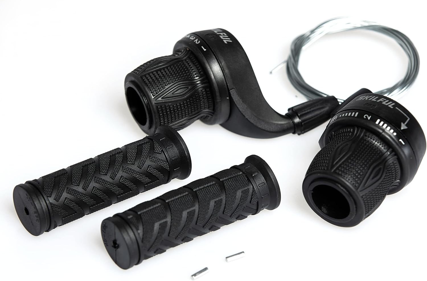 Versatile 21 Speed Grip Shift Shifter Pair for Mountain, Hybrid & Tricycle Bikes