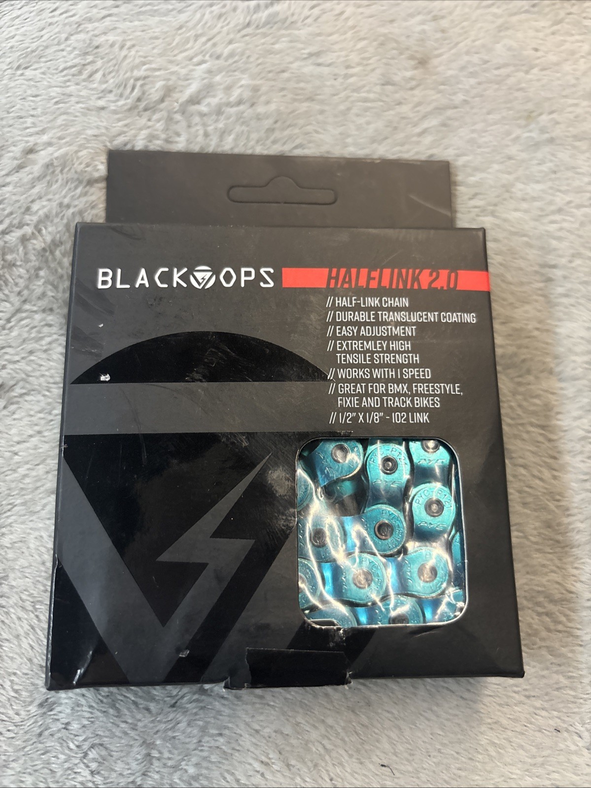 BLACK OPS Chain BK-OPS 1/2×1/8 Half Link 2.0 1s Translucent-BU 102L