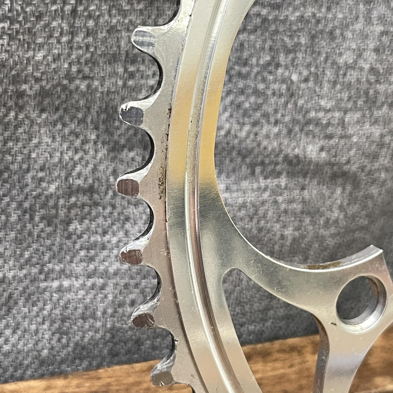 Vintage Shimano 53t Chainring 130 BCD 5-Arm Silver Aluminum Road Bike 53 Tooth