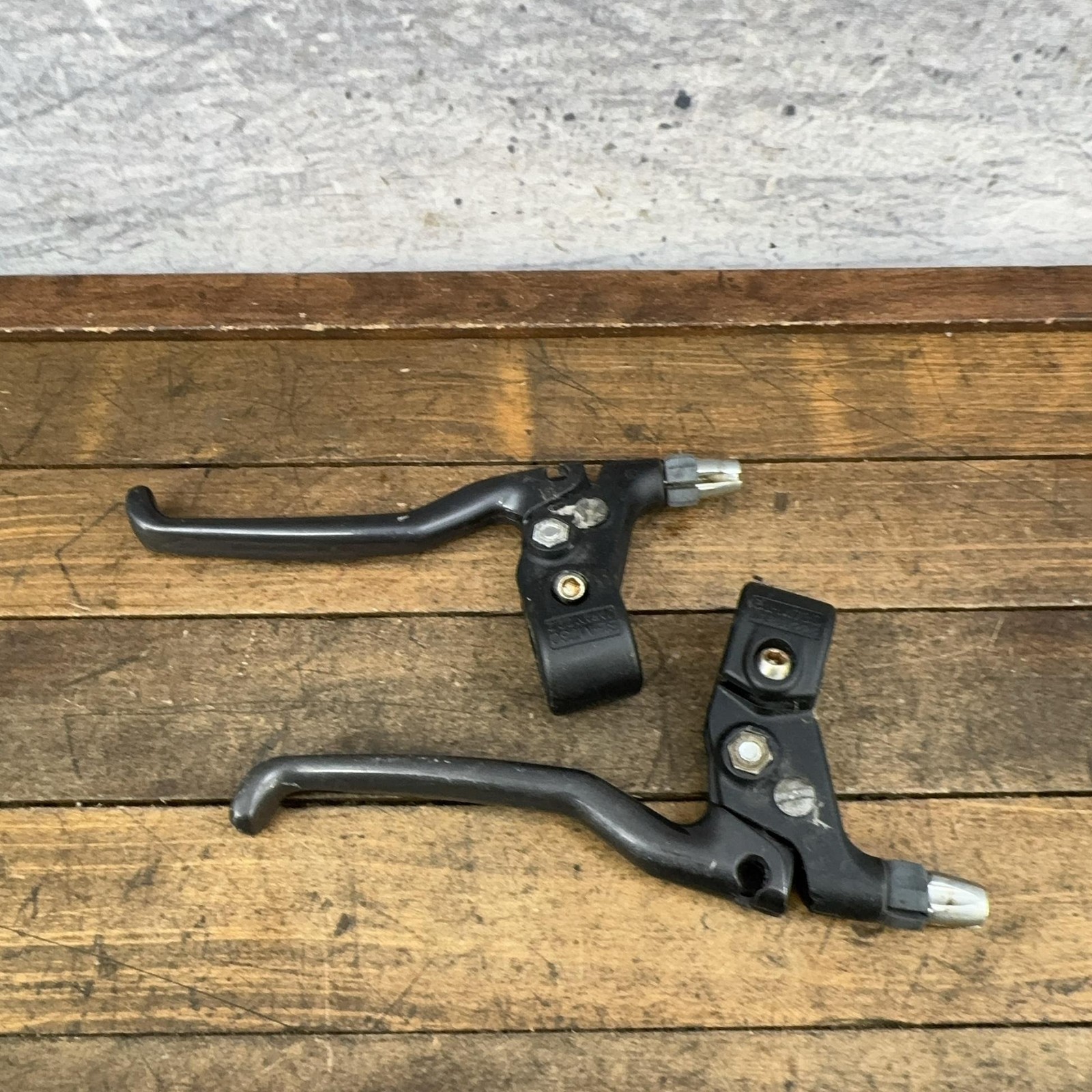 Vintage Shimano Deore XT BL-M730 Brake Levers Pair 4-Finger Black 22.2mm MTB 80s