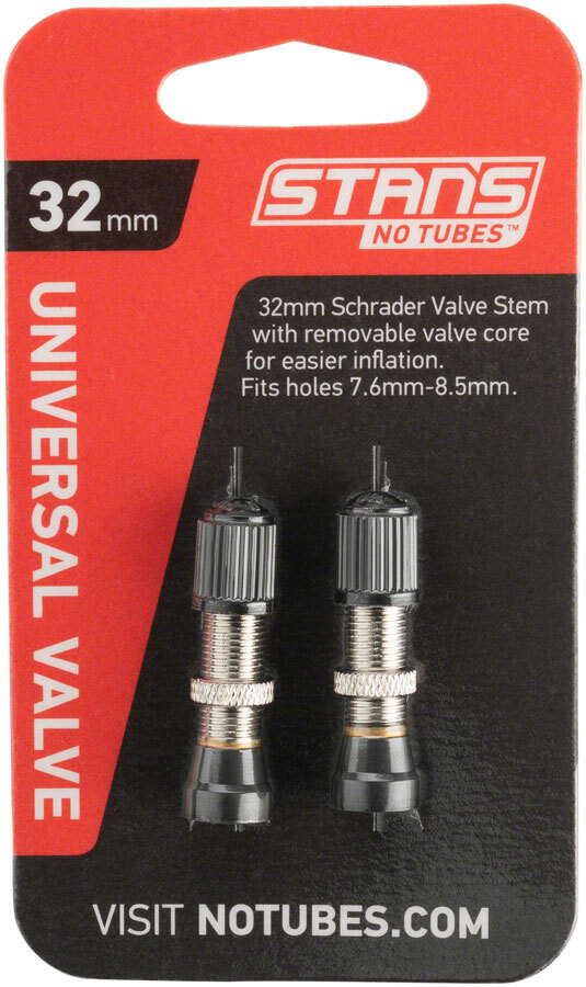 Stan’s NoTubes Brass Valve Stems – 32mm | Universal Schrader | Pair