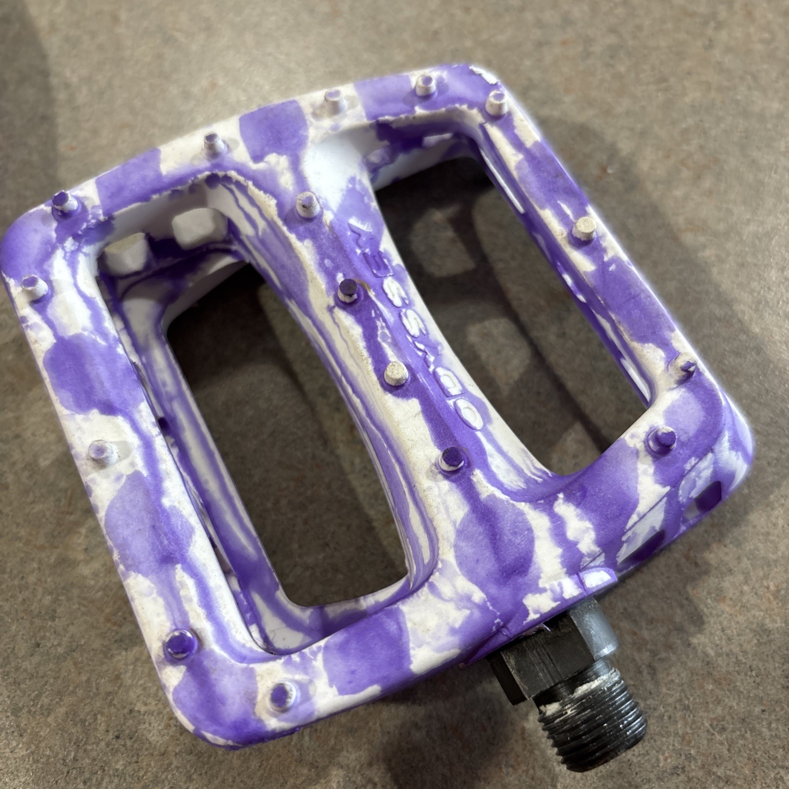Odyssey Twisted PC Pedals 9/16″ Platform Bike Pedals Purple Lightweight Used