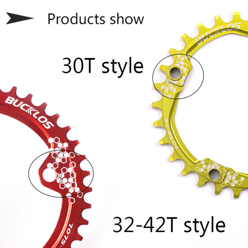 104BCD Bicycle Chainring 30-42T Narrow Wide Cycling Tooth MTB Fit Shimano/SRAM