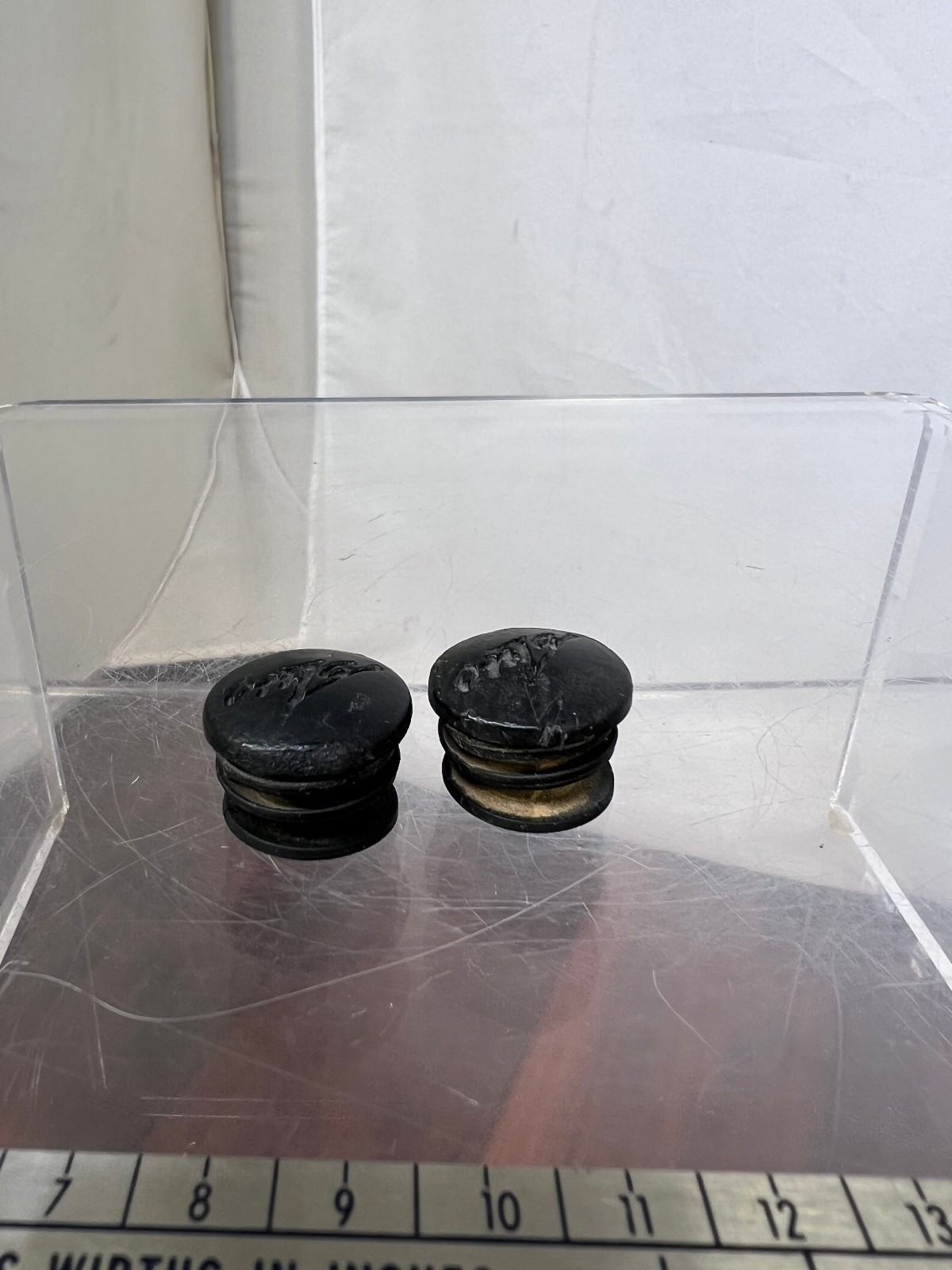 Vintage Onza Bar End Plugs Caps MTB Handlebar Caps Bicycle 90s Black
