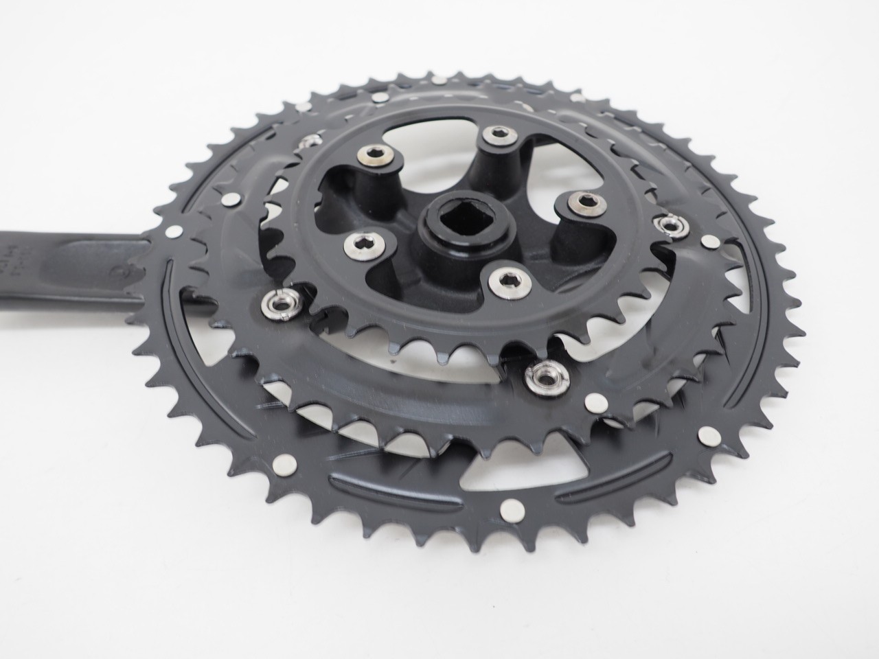New! Sunlite Alloy Triple Road Bike Crankset 170mm 52/42/30T Black Square Taper