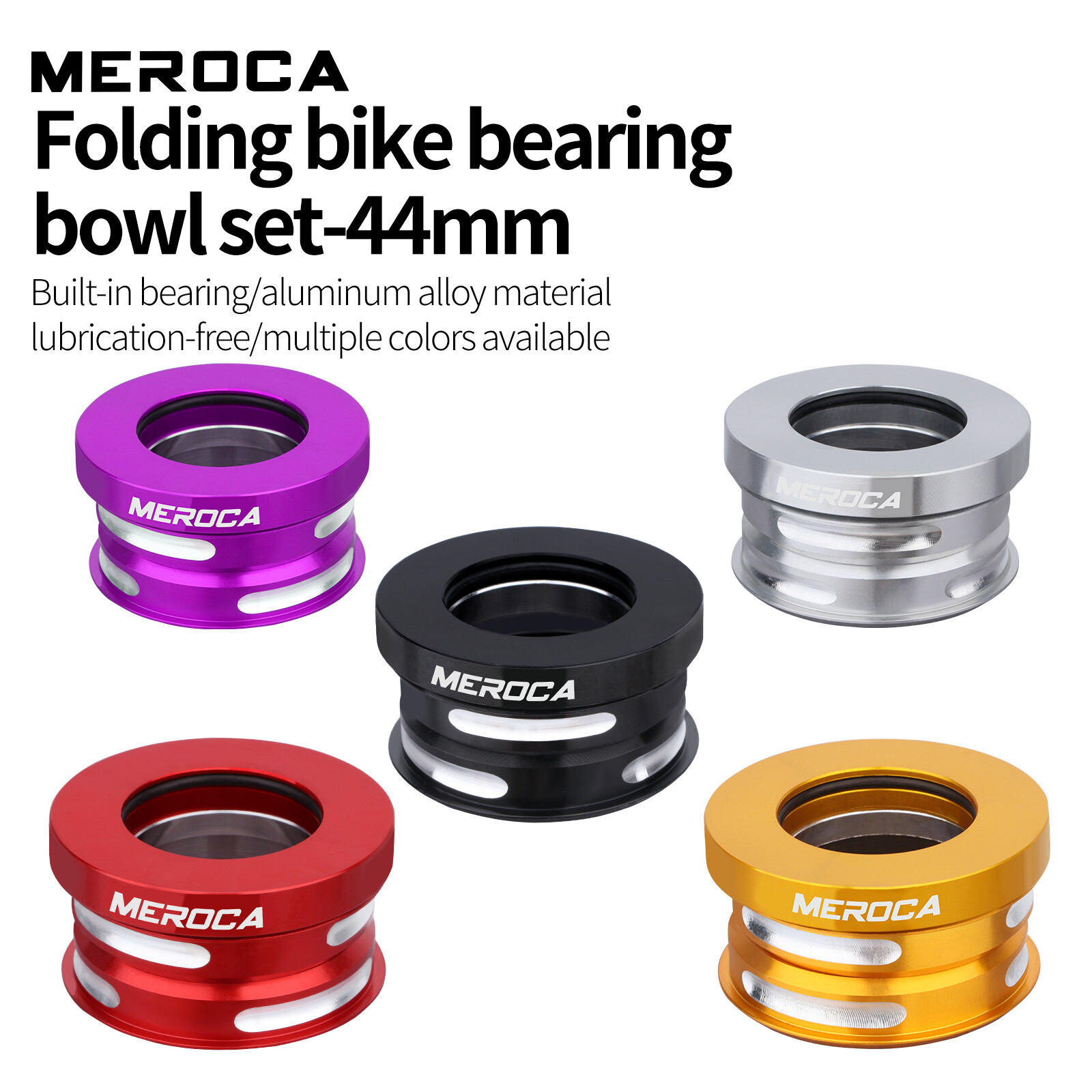Folding Bike 44mm Headset 1-1/8″ CNC Aluminum Alloy Bicycle Headset 74g