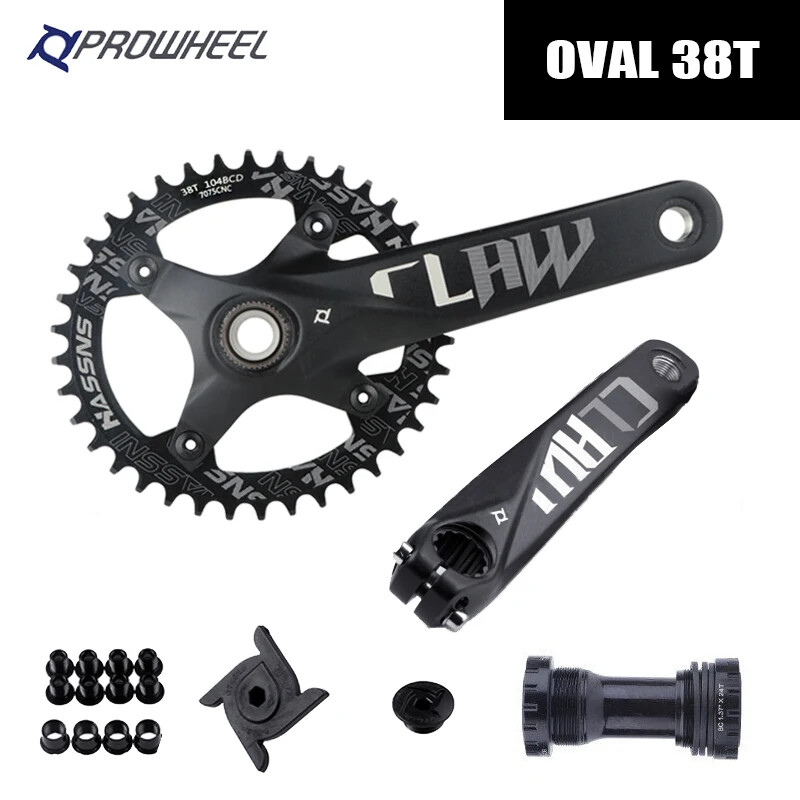 Crankset Hollowtech Crank Arms for Mountain Bike Chainring 104 Bcd 32/34/36T